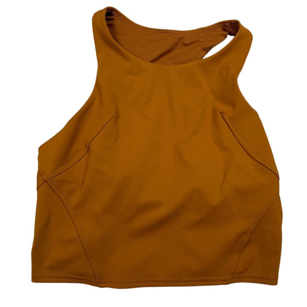 Lululemon Womens Size 8 Invigorate Training Tank Top Butternut Brown